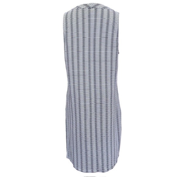 TOMMY BAHAMA Island Cays Stripe Lace Up Spa Dress Coverup Size Medium - Picture 4 of 10